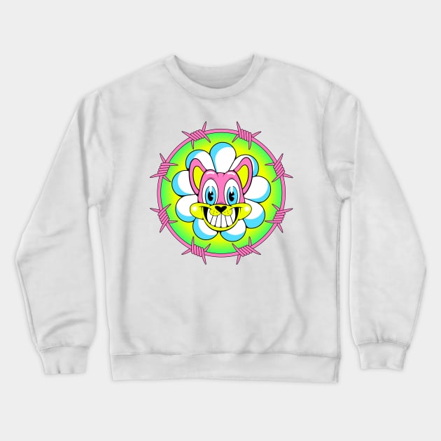 Acid Cat Crewneck Sweatshirt by ovcharka